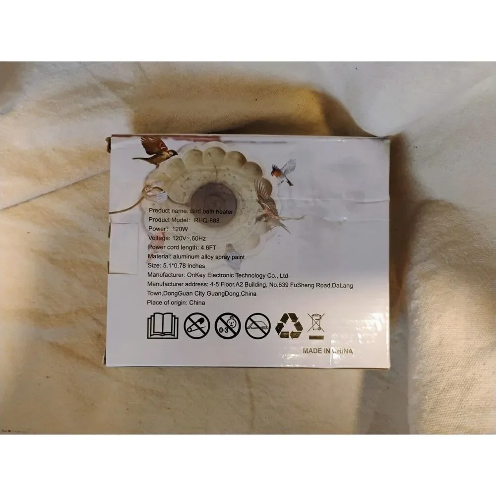 Bird Bath Heater / De-Icer